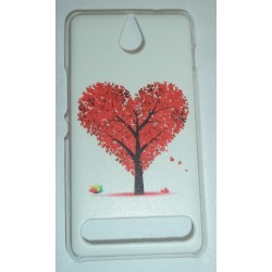 Kryt plastový pre Sony Xperia E1 vzor strom srdce.