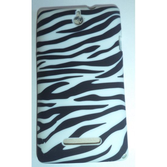 Kryt pre Sony Xperia E vzor zebra.