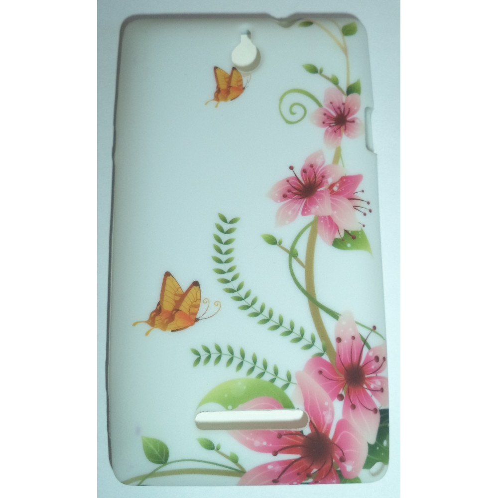 Kryt pre Sony Xperia E vzor kvety.