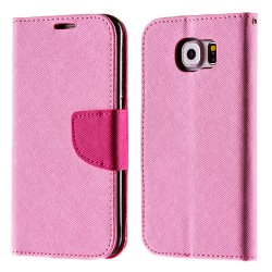 Puzdro Fancy pre Samsung G920 Galaxy S6 ružové.