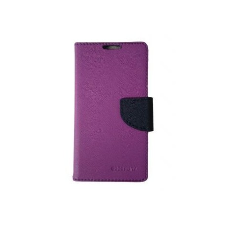 Puzdro Fancy pre Sony Xperia E5 fialovo-modré.