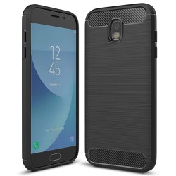 Kryt Carbon TPU pre Samsung J730 Galaxy J7 (2017) čierny.