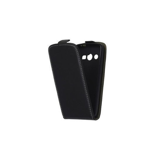 Puzdro Flip Vertical pre Samsung Galaxy Core LTE G386F čierne.