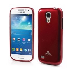 Kryt Mercury Jelly pre Samsung i9500 Galaxy S4 červený.