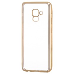Kryt clear pre Samsung A530 Galaxy A8 (2018)/ A5 (2018) zlatý.