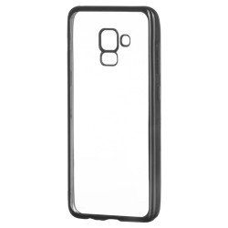 Kryt Clear pre Samsung A530 Galaxy A8(2018)/A5 (2018) čierny.