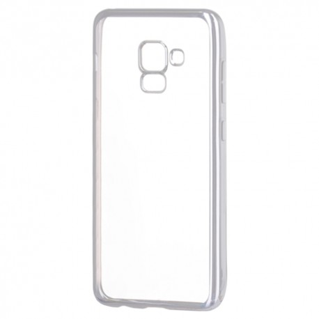 Kryt Clear pre Samsung A530 Galaxy A8 (2018)/A5 (2018) strieborný.