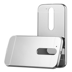 Kryt hliníkový mirror pre Lenovo Moto G4 strieborný.