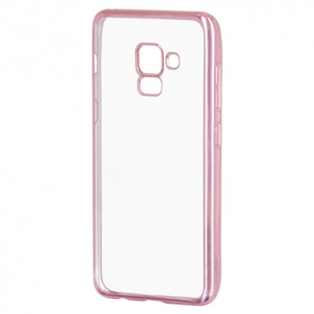 Kryt Clear pre Samsung Galaxy A8 (2018)/ A5 (2018) ružový.